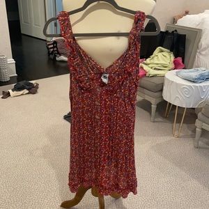 Cute and vintage multi colored floral dress, US 8